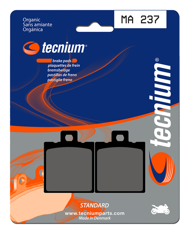 Plaquettes de frein organiques Tecnium Street - MA237