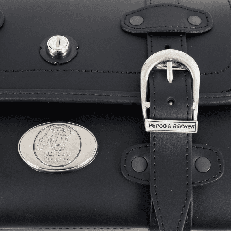 Sac à main en cuir Smallbag Buffalo 19 litres noir Hepco & Becker