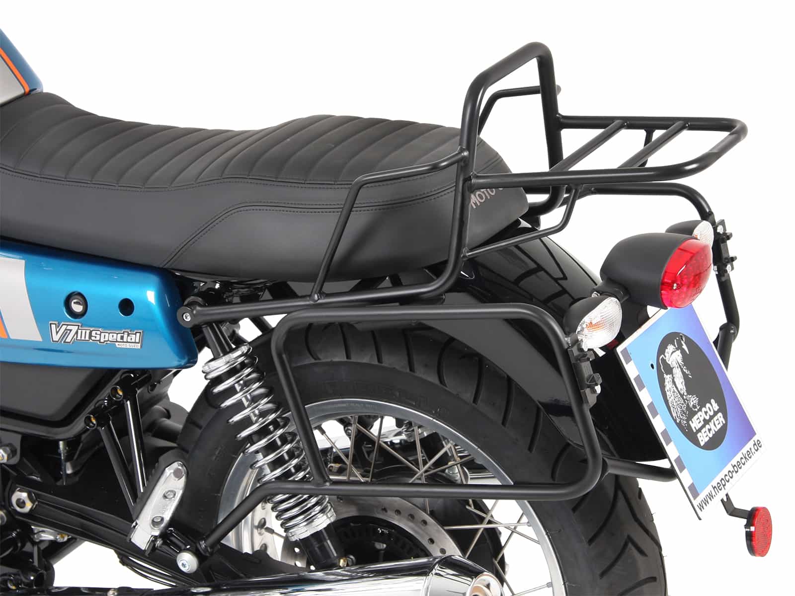 Supports de valises latérales vissés chrome pour V 7 III Carbon, Milano, Rough à partir de 2018-