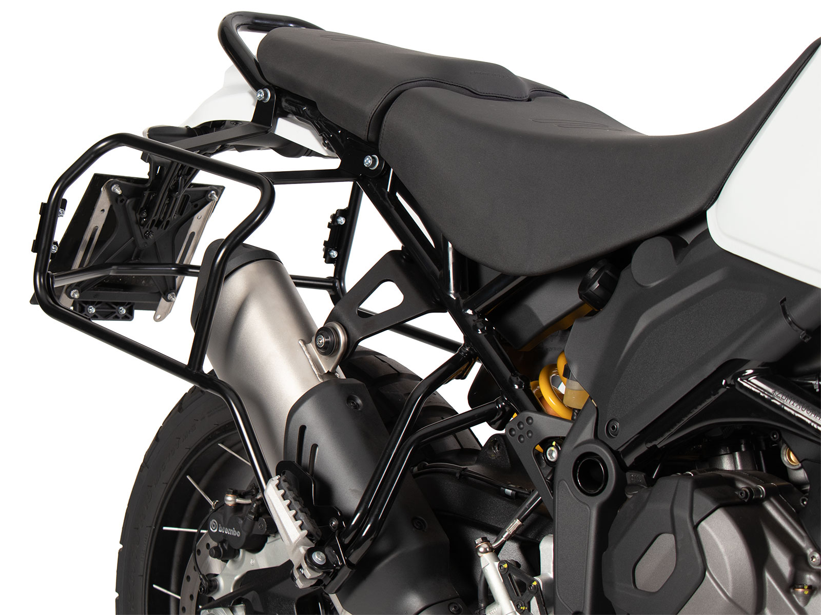 Kit de support de valises Cutout support incl. kit de valises Xplorer Cutout noir pour Ducati DesertX (22-)