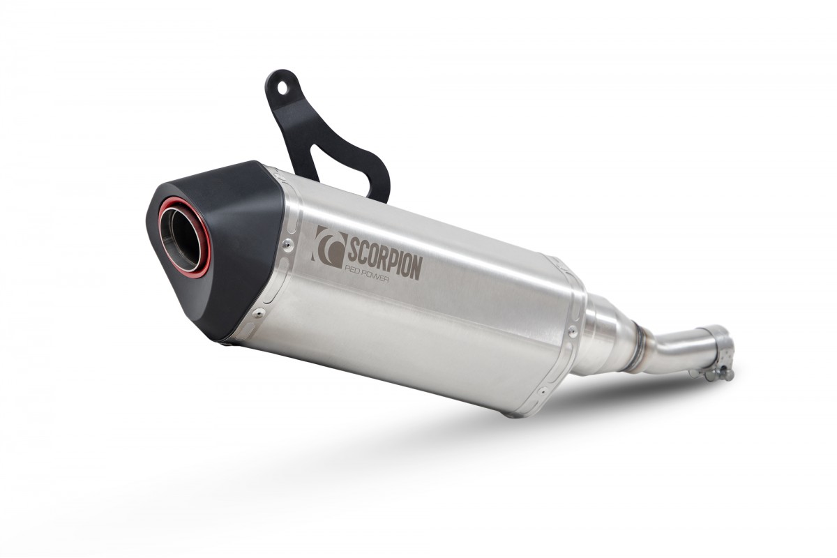 Échappement sport Scorpion "Red Power" argent pour Vespa GTS/GTS Super/GTV 300ccm HPE (`20-) Euro 5