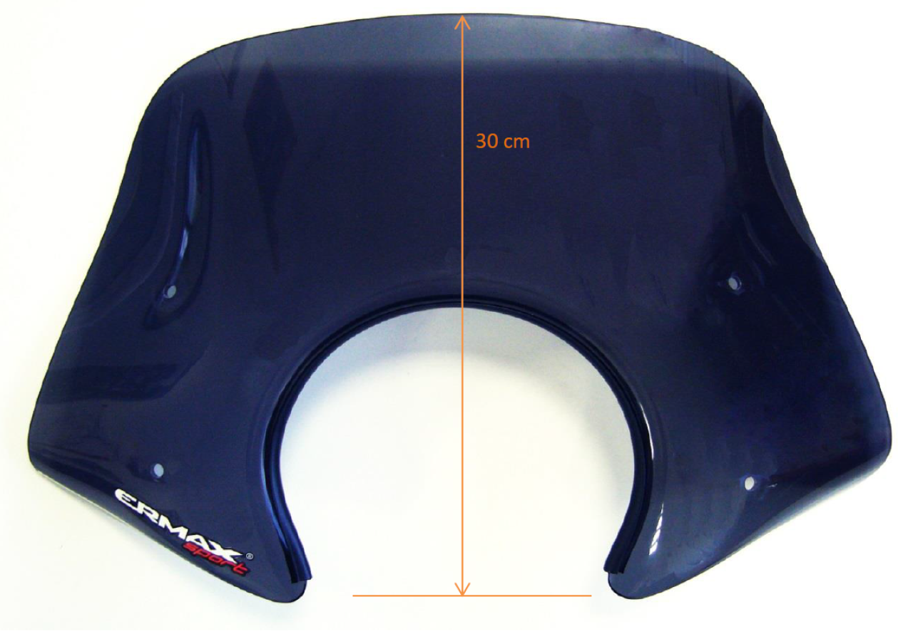 Pare-brise ERMAX Piccolo H 300 mm pour Vespa Primavera 50-150ccm 2T/4T, clair