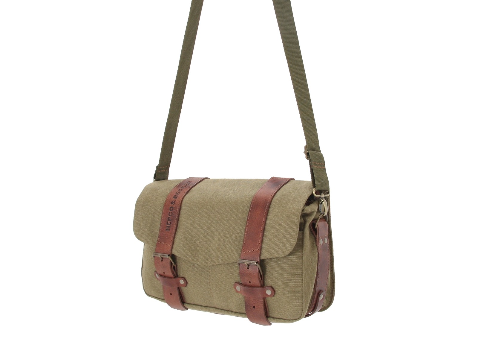 Set de sacoches de coursier LEGACY M/L vert pour bretelles C-Bow Hepco & Becker