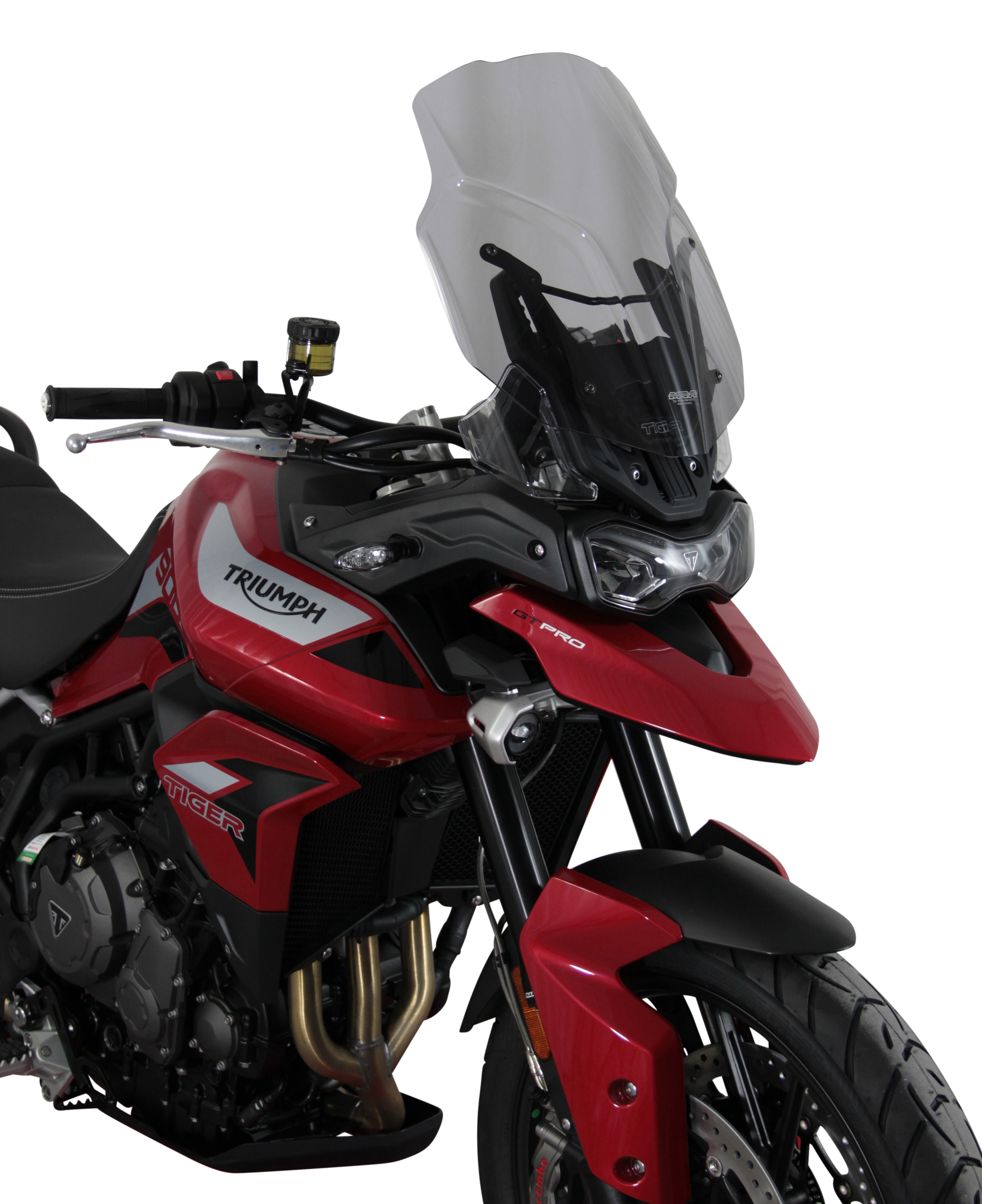 Pare-brise de randonnée MRA "TM" pour TRIUMPH TIGER 900 /GT PRO (année 19-) - gris fumée
