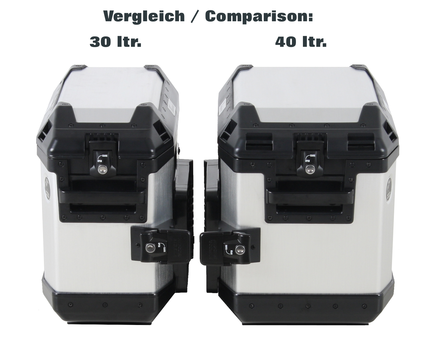 Valises latérales Alu Xplorer 40 argent Hepco & Becker
