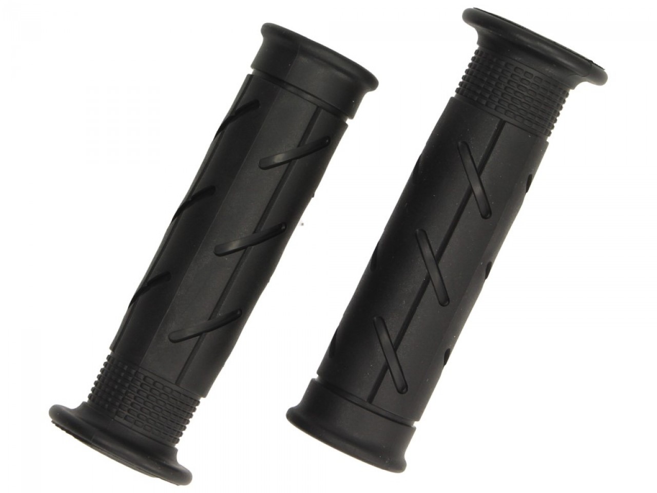ariete Jeu de poignées en caoutchouc fermées, longueur : 120 mm, noir
