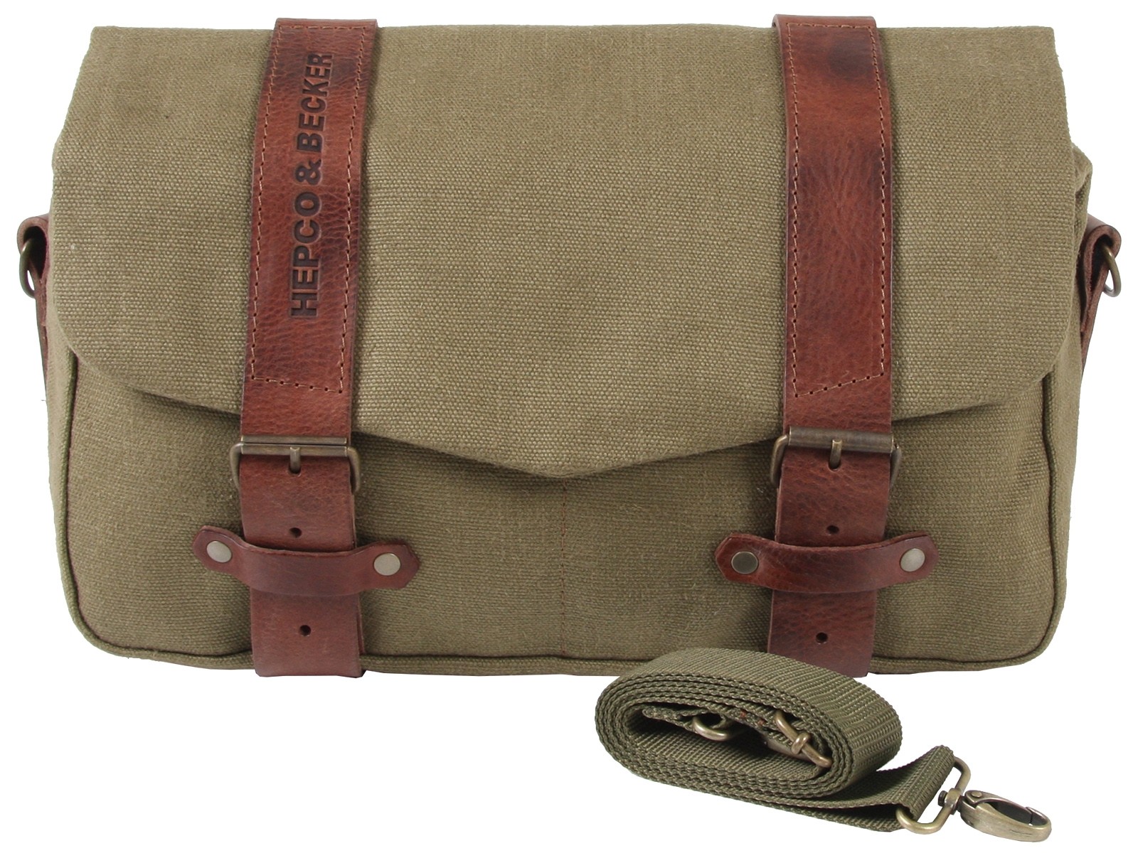 Sacoche de coursier LEGACY M verte pour les porteurs C-Bow Hepco & Becker