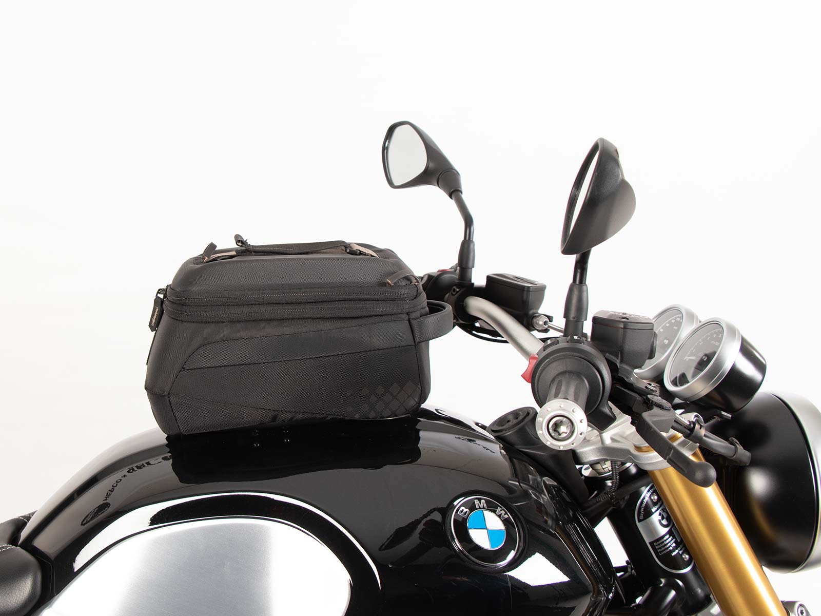 Anneau de réservoir Basic avec unité de fermeture de la sacoche de réservoir pour BMW R nineT Scrambler (16-23) Hepco & Becker