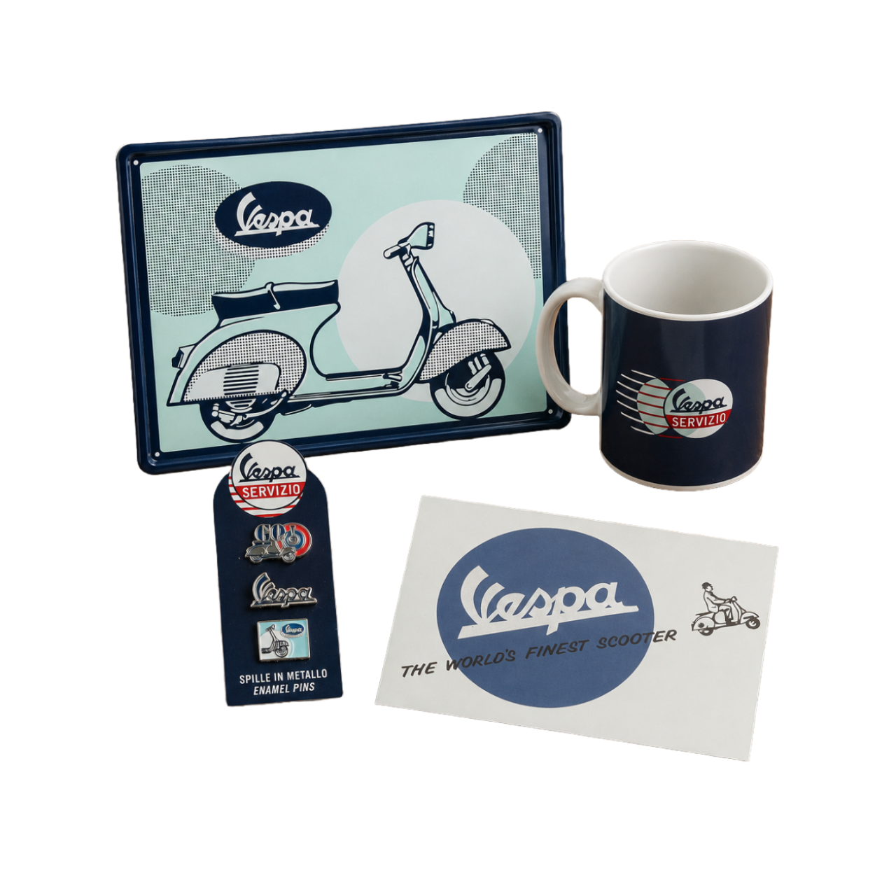 Pack de produits dérivés Vespa « Go Vespa »