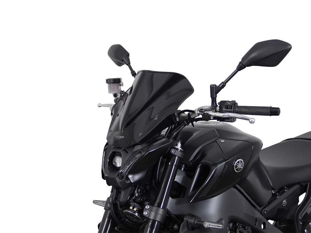 Ecran MRA Racing noir "NRN" pour MT-09 /SP 2021-2023