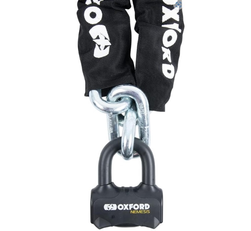 Antivol à chaîne Oxford Nemesis 16mm avec chaîne de 2,0m