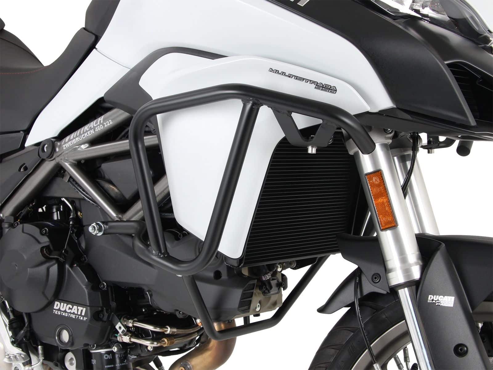 Arceau de protection de réservoir noir pour Ducati Multistrada 950 /S (17-21) Hepco & Becker