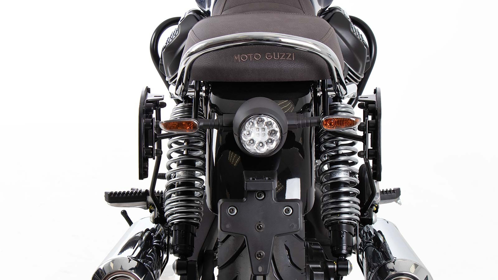 Supports latéraux C-Bow noirs pour Moto Guzzi V7 850 Spécial/Stone/Centenario (21-24) Hepco & Becker