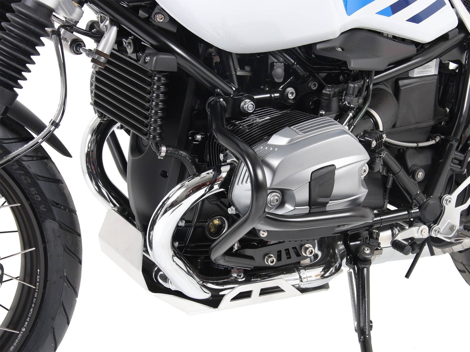 Arceau de protection moteur argenté pour BMW R nineT Urban G/S (17-23) Hepco & Becker