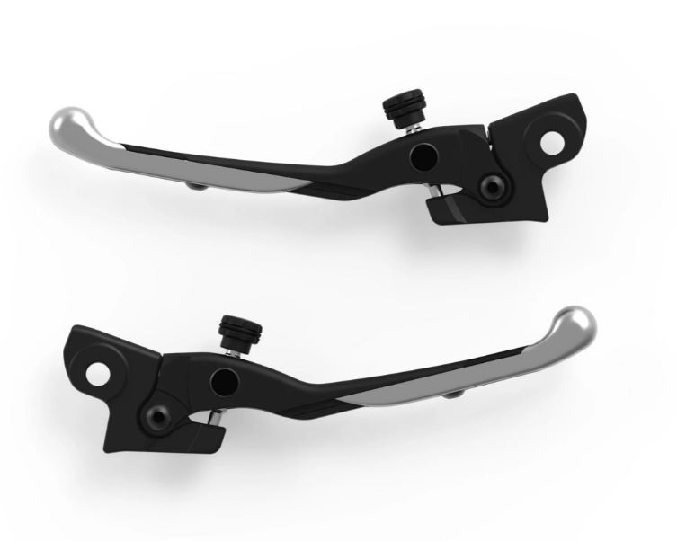 Kit levier sport RIZOMA pour Vespa GTS/GTS Super 125-300ccm (`23-), argent/noir
