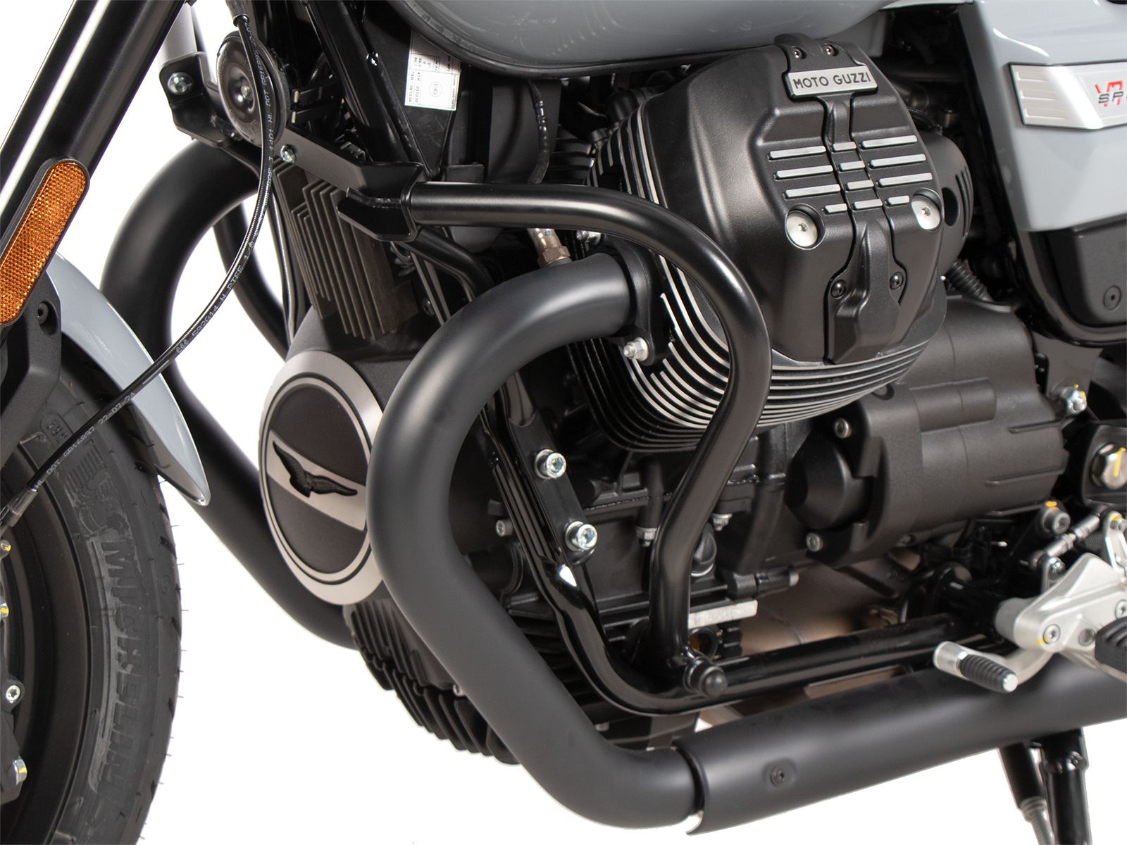 Arceau de protection moteur noir pour Moto Guzzi V7 850 Special (25-) Hepco & Becker