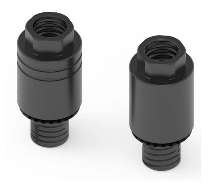 Adaptateur de rétroviseur RIZOMA "Direct Mount" pour rétroviseur E-Pop/One pour Vespa GTS/GTS Super (`23-), noir