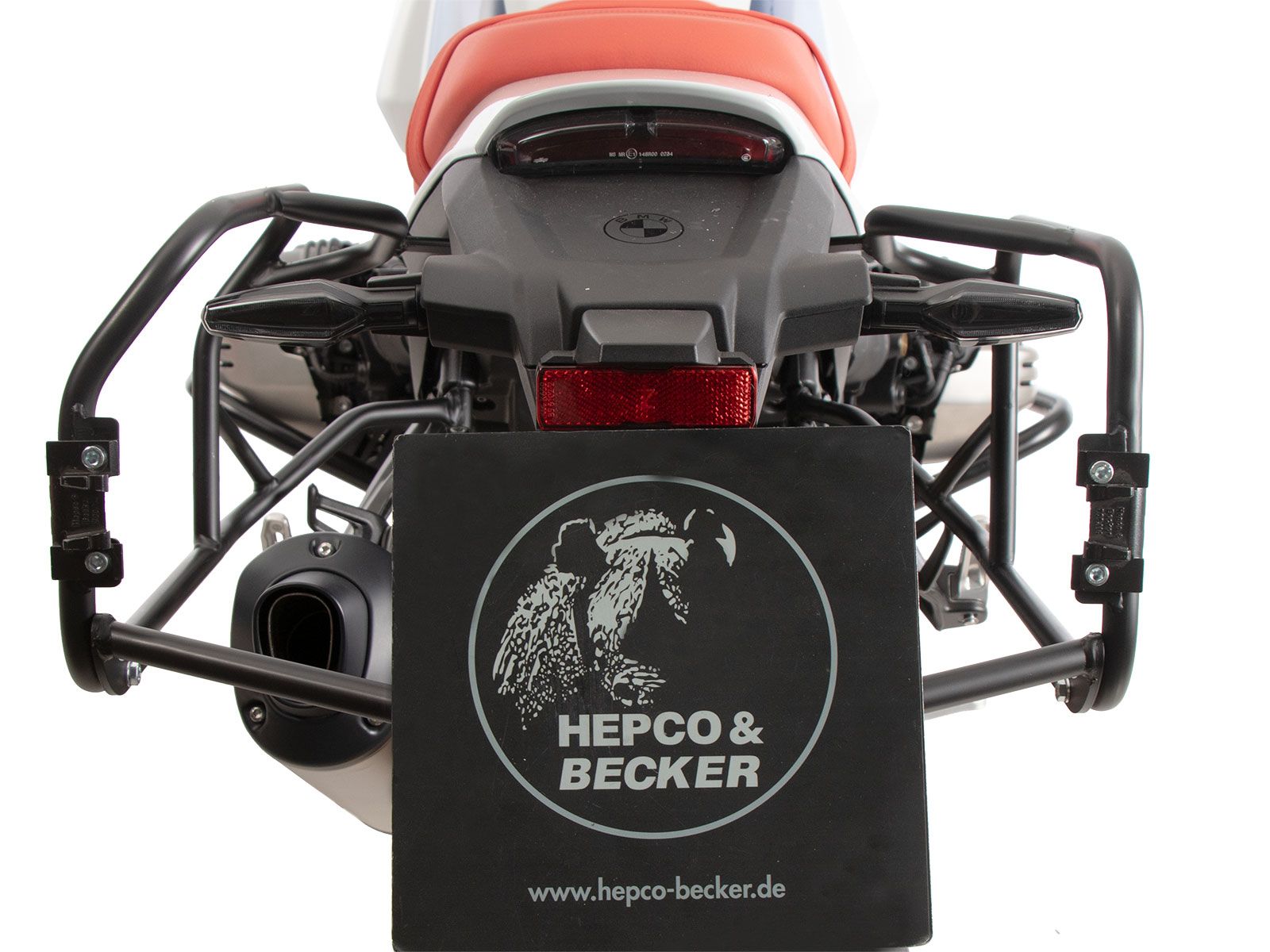 Kit de support de valises Cutout support incl. kit de valises Xplorer Cutout argent pour BMW R 12 G/S (25-)