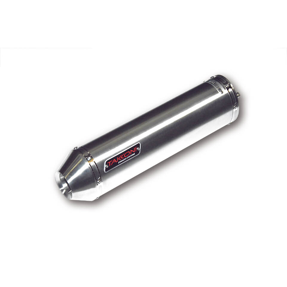 Silencieux Takkoni Kawasaki ER-5 (ER 500 A) Twister, inox brossé, homologué E