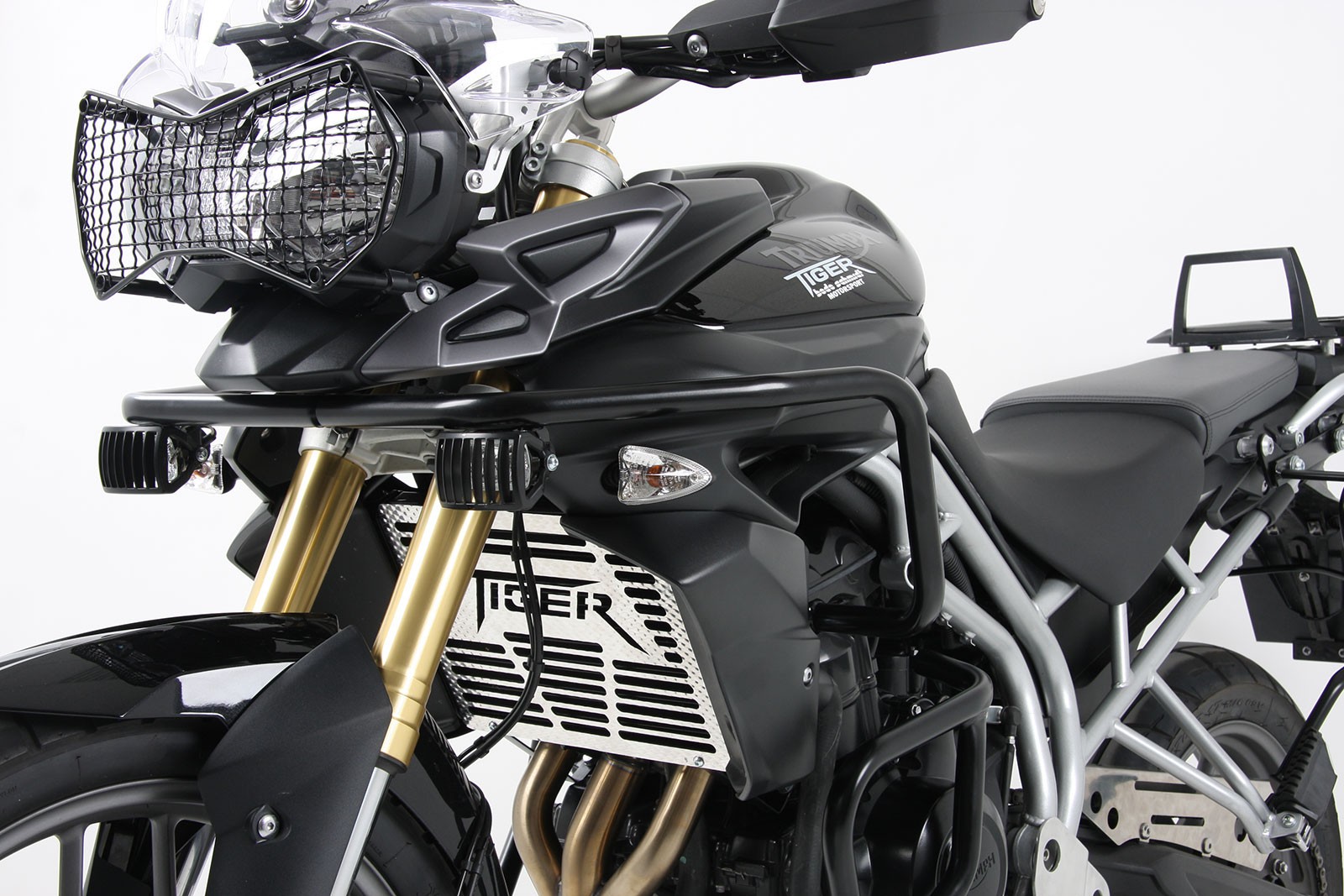 Arceau de protection de réservoir noir pour Triumph Tiger 800/XC (2010-2014)