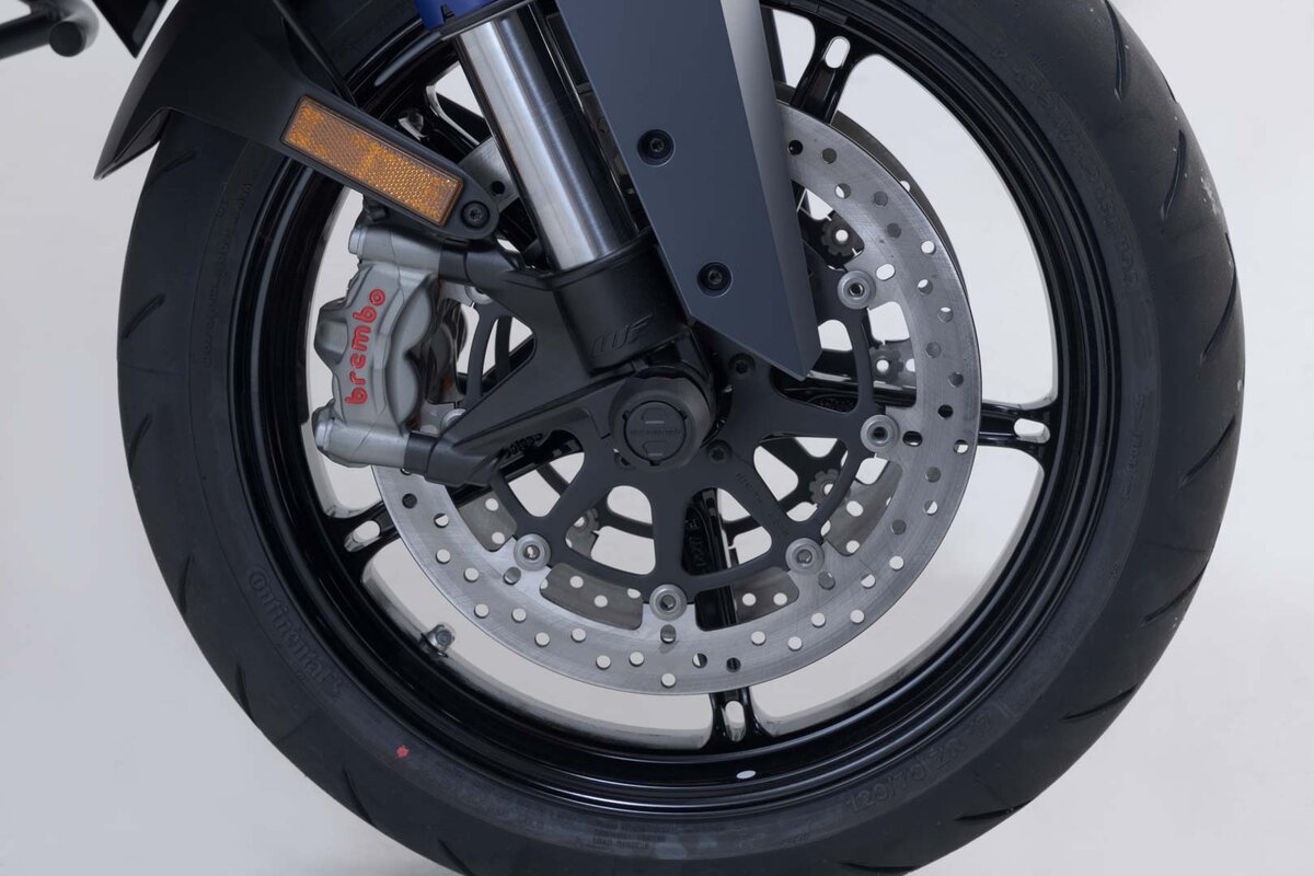 SW-Motech Kit de pads de carrossage pour l'essieu avant noir pour les modèles KTM - SW Motech