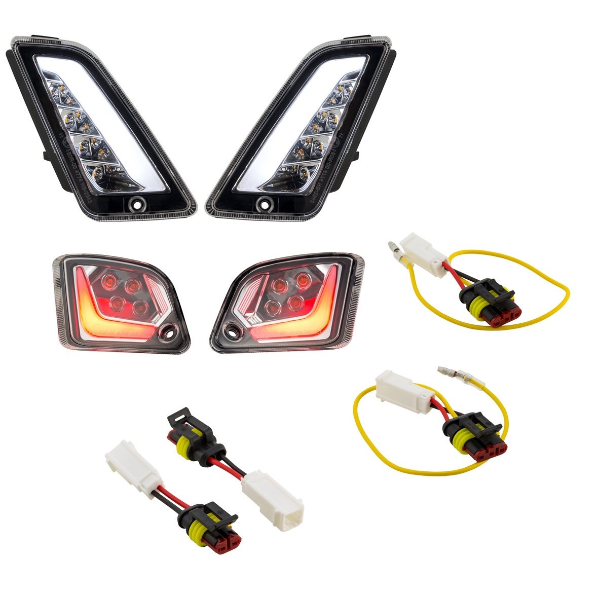 Kit clignotants avant & arrière pour Vespa GTS/GTS Super/GTV/GT 60/GT/GT L ('03-'13), clair