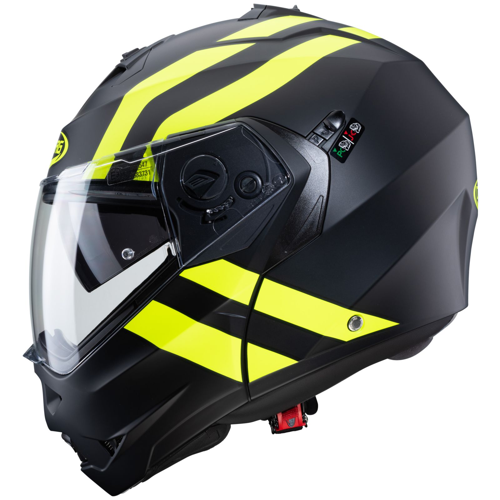 Caberg casque Duke II Superlegend, noir mat/jaune fluo