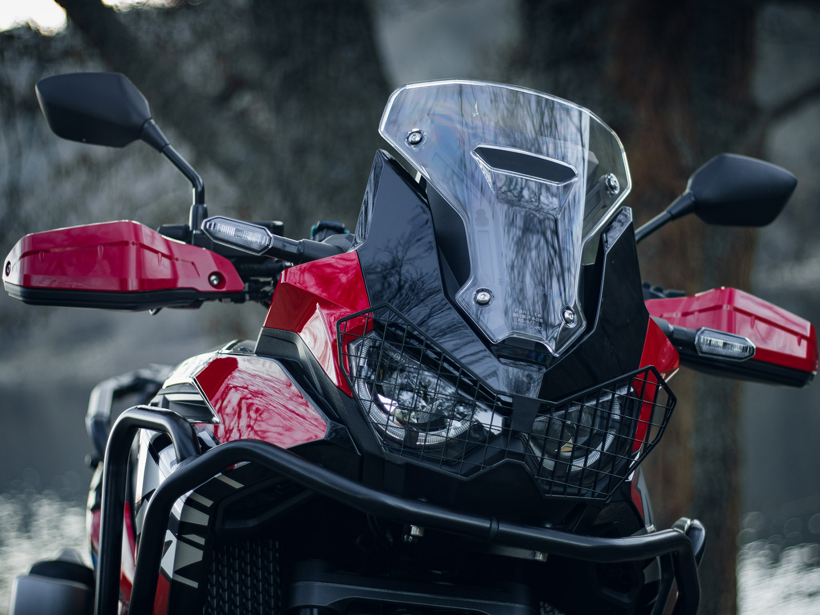 Grille de protection des feux noire pour Honda CRF 1100 Africa Twin (20-23)