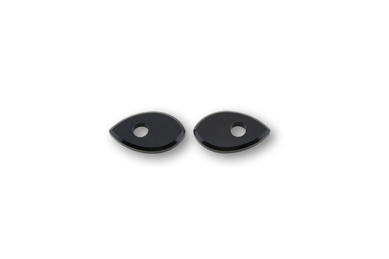 HIGHSIDER smart Plaques de montage Indy Spacer Aluminium noir, Pour Honda