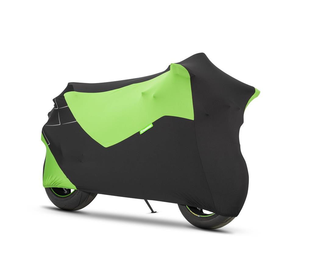 Bâche de protection pour moto verte/noire originale Kawasaki