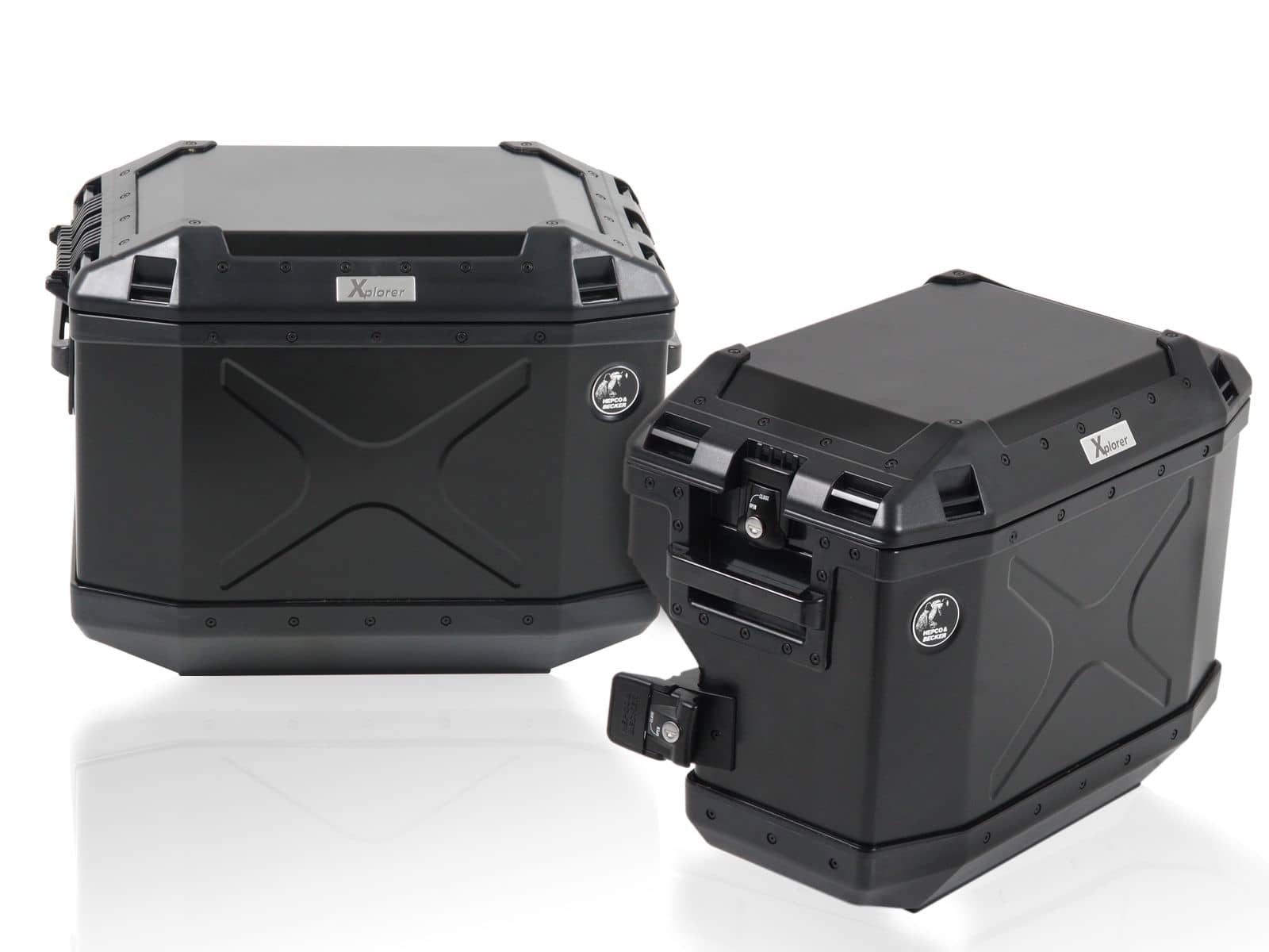 Kit de support de valises Cutout support incl. kit de valises Xplorer Cutout argent pour BMW R 1200 GS LC (13-18)