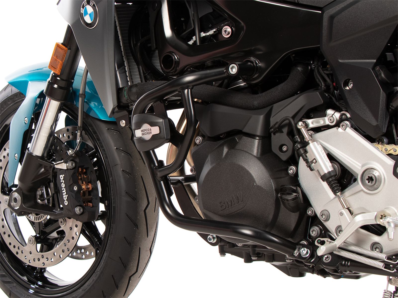 Arceau de protection moteur avec protectionpad noir pour BMW F 900 R (25-) Hepco & Becker