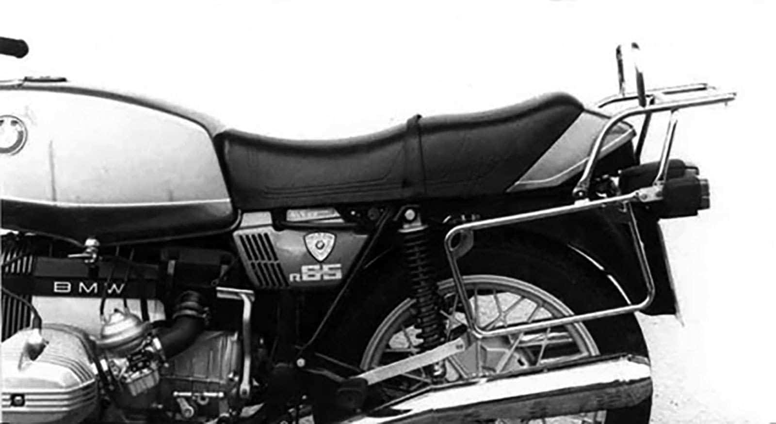 Pont de bagages tubulaire Support de top case et support de valises latérales noir pour BMW R 45 (78-85)/R 65 (78-85)