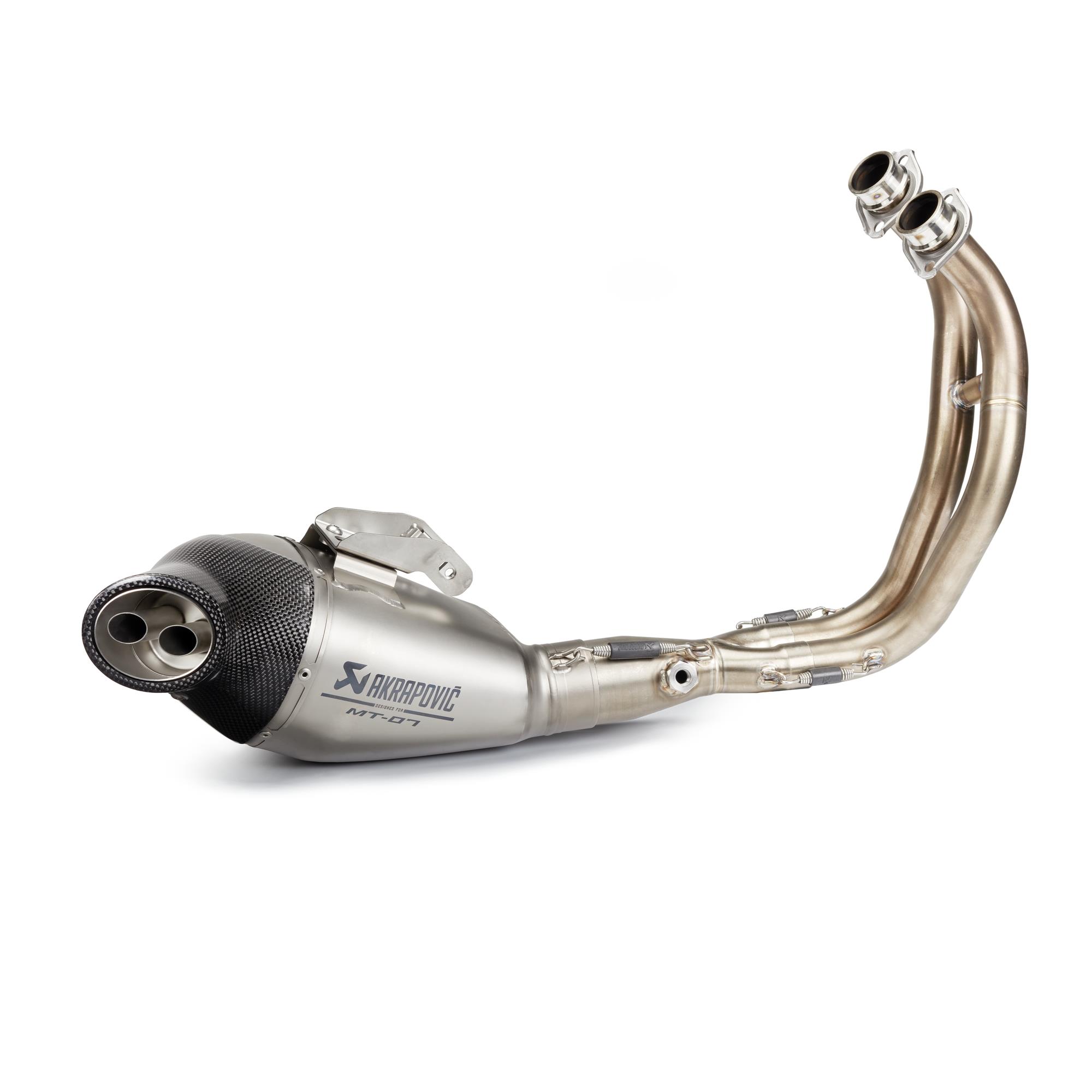 Système d'échappement complet avec silencieux en titane pour MT-07 Akrapovic