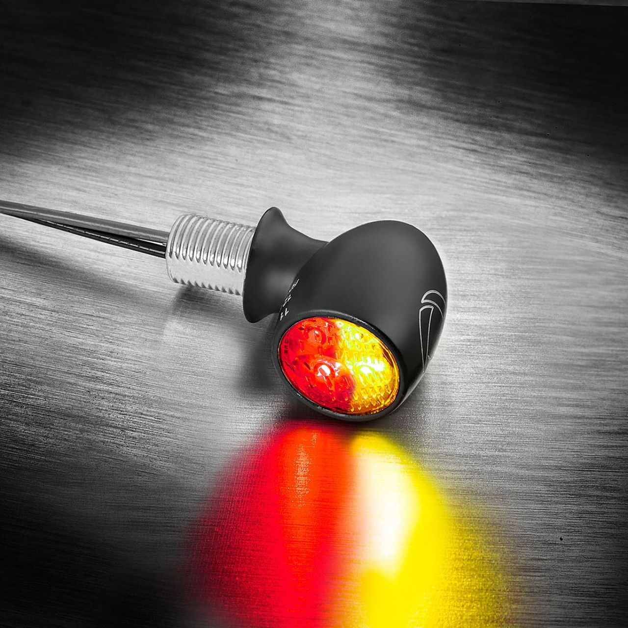 Kellermann Clignotant, feu arrière et feu stop, Atto DF, acier, LED, HL/HR 12 V, noir mat