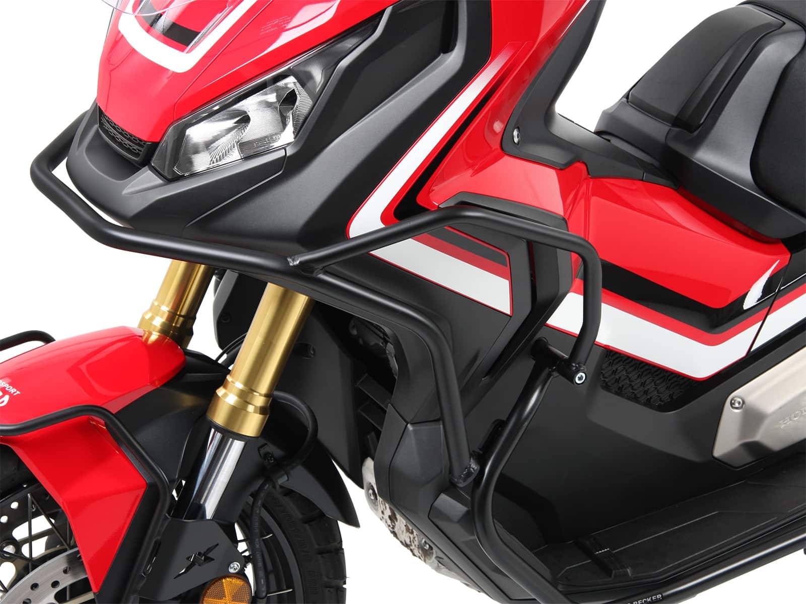 Pare-buffle noir en combinaison avec le pare-moteur pour X-ADV 750 (17-20) Hepco & Becker