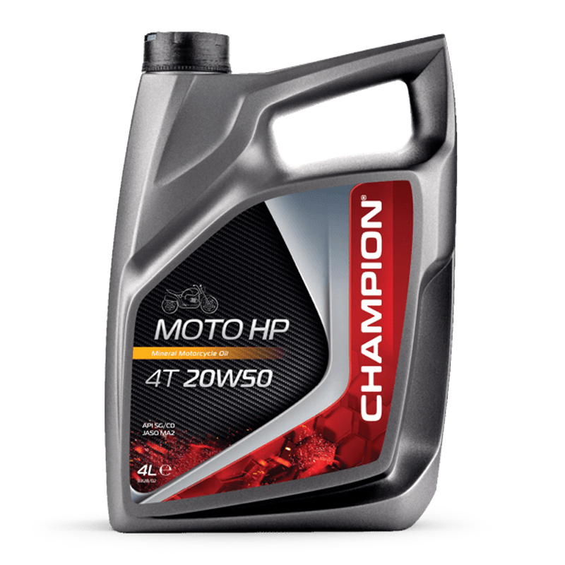 CHAMPION® Moto HP 4T 20W-50 Huile moteur - 4 litres