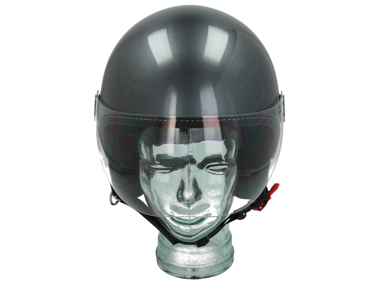 Casque Vespa Jet Visor 3.0 Gris Travolgente (G03)
