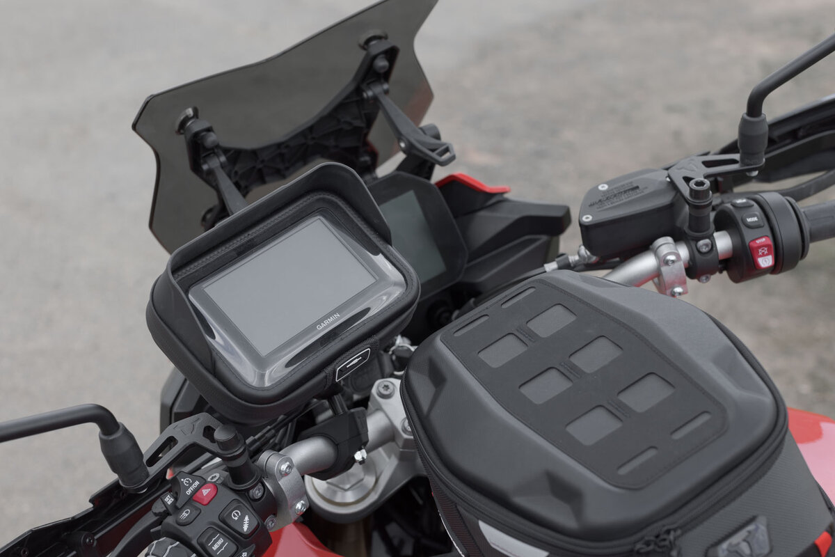 Kit de support de navi T-Lock avec Navi Case pour Aprilia RSV 4 Tuono 1100 (21-) - SW Motech