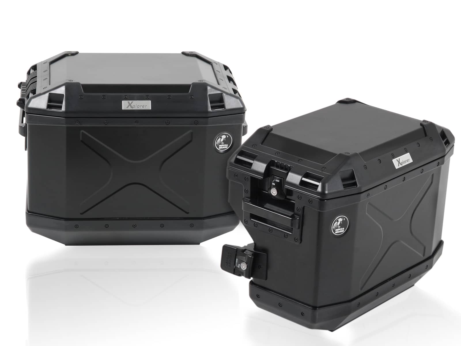 Kit de support de valises Cutout support incl. kit de valises Xplorer Cutout noir pour BMW R 1200 GS LC (13-18)
