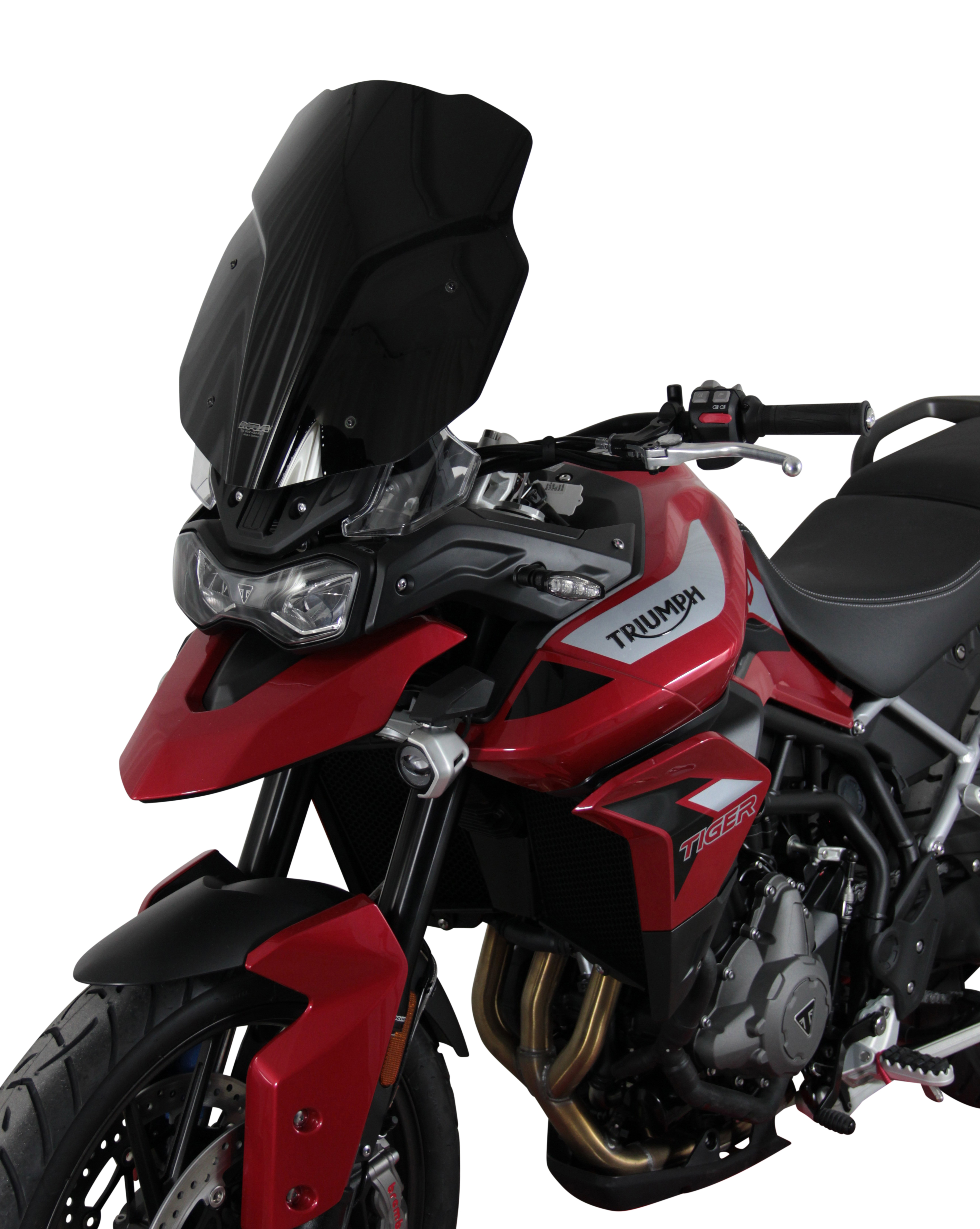 Pare-brise de randonnée MRA "TM" pour TRIUMPH TIGER 900 /GT PRO (année 19-) - gris fumée
