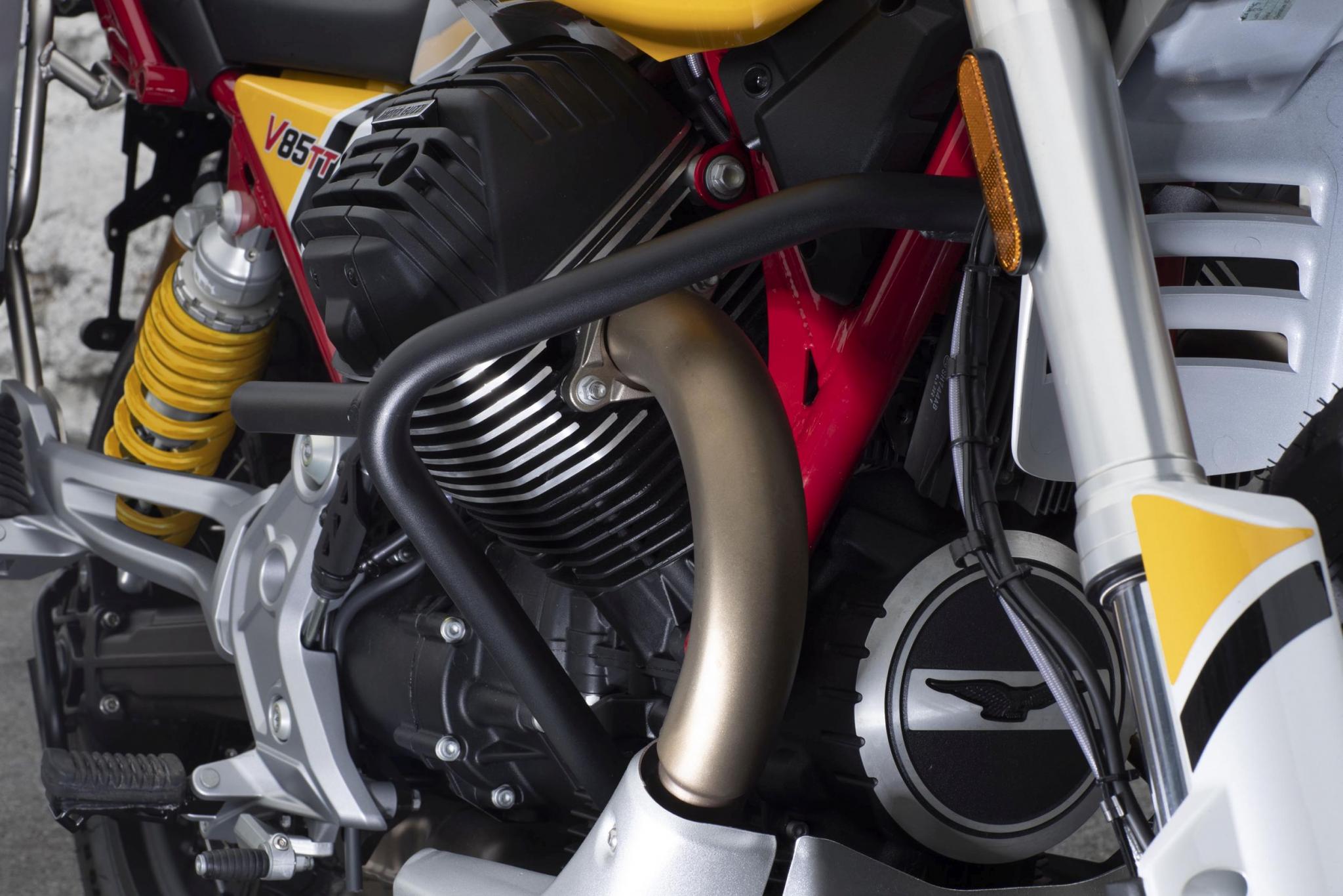 Arceau de protection moteur d'origine, noir pour Moto Guzzi V85 TT