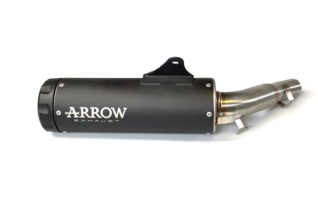 Échappement ARROW REBEL DARK Slip-On avec embout en aluminium noir pour Honda CMX 1100 Rebel /DCT (21-25)