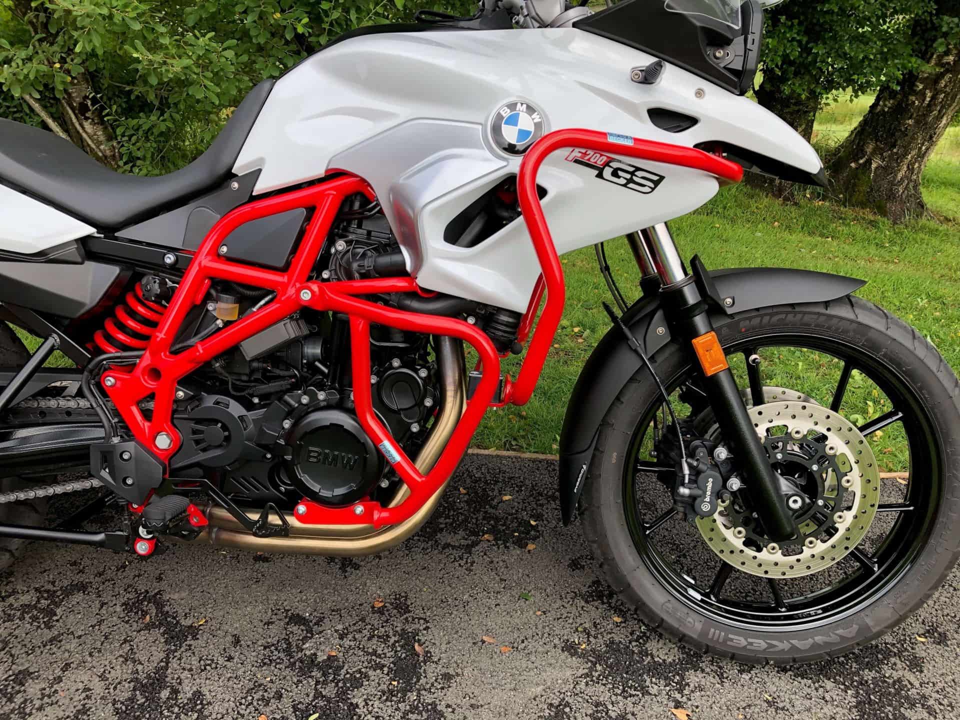 Arceau de protection moteur rouge pour BMW F 800 GS (08-18) Hepco & Becker