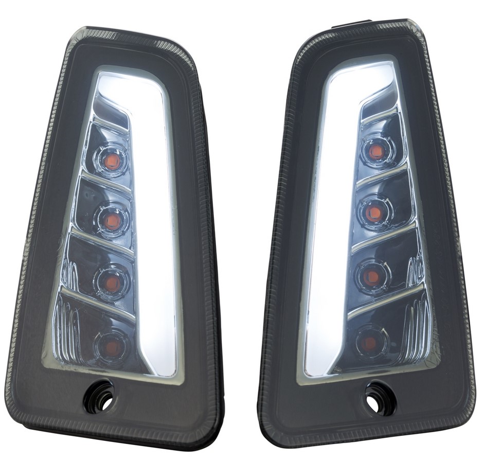 Kit clignotants avant gauche/droite pour Vespa GTS/GTS Super/GTV/GT 60/GT/GT L ('03-'13), teinté