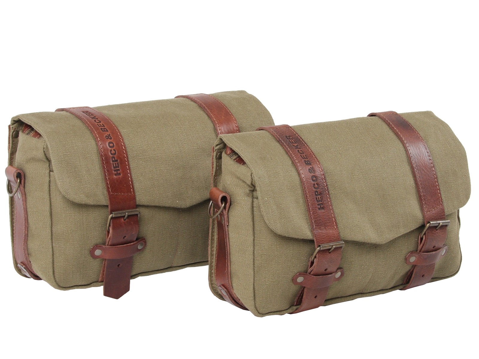 Set de sacoches de coursier LEGACY M/M vert pour support C-Bow Hepco & Becker