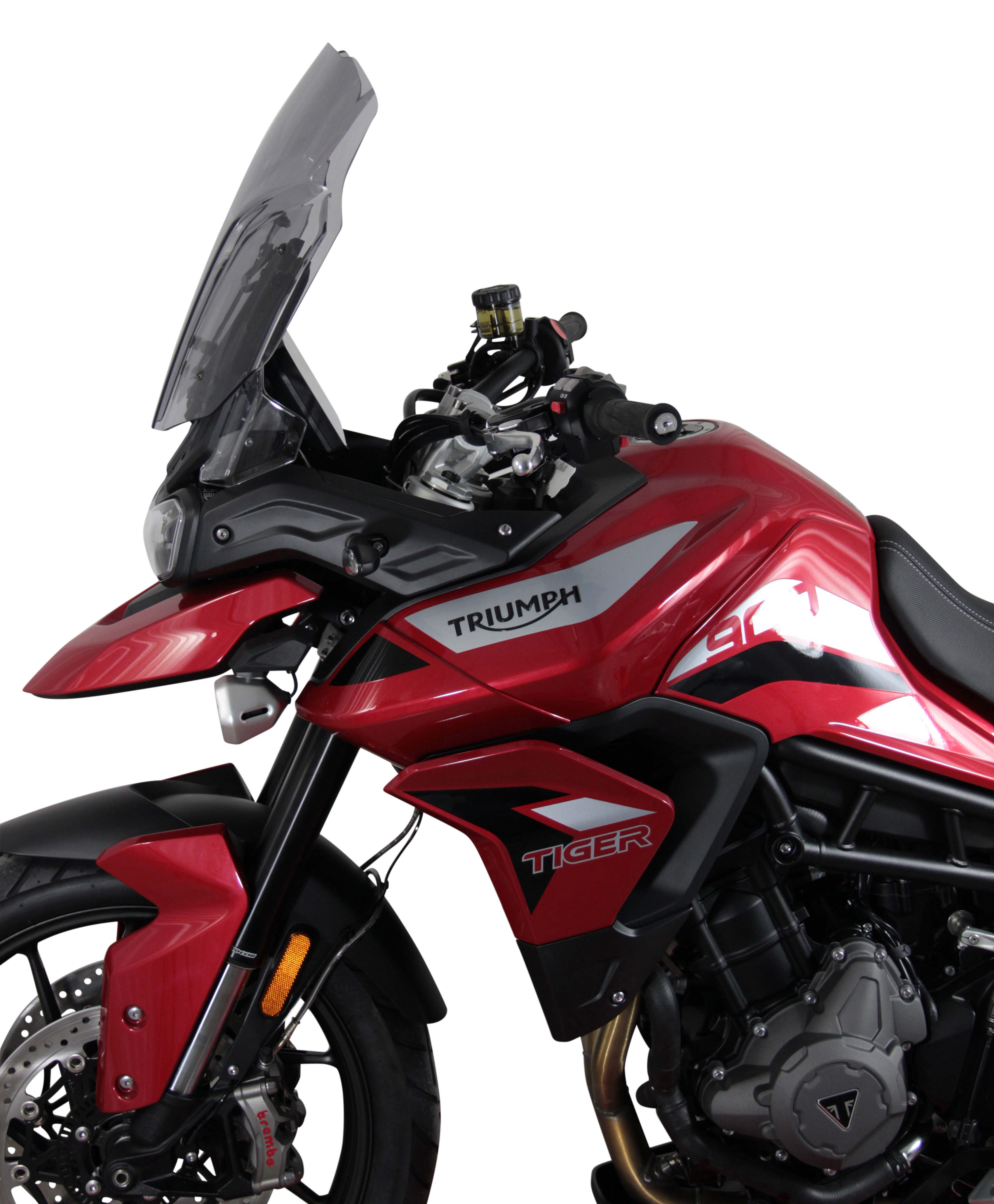 Pare-brise de randonnée MRA "TM" pour TRIUMPH TIGER 900 /GT PRO (année 19-) - gris fumée