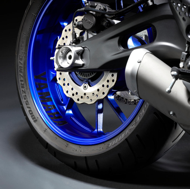 Autocollant réfléchissant pour jante arrière original Yamaha