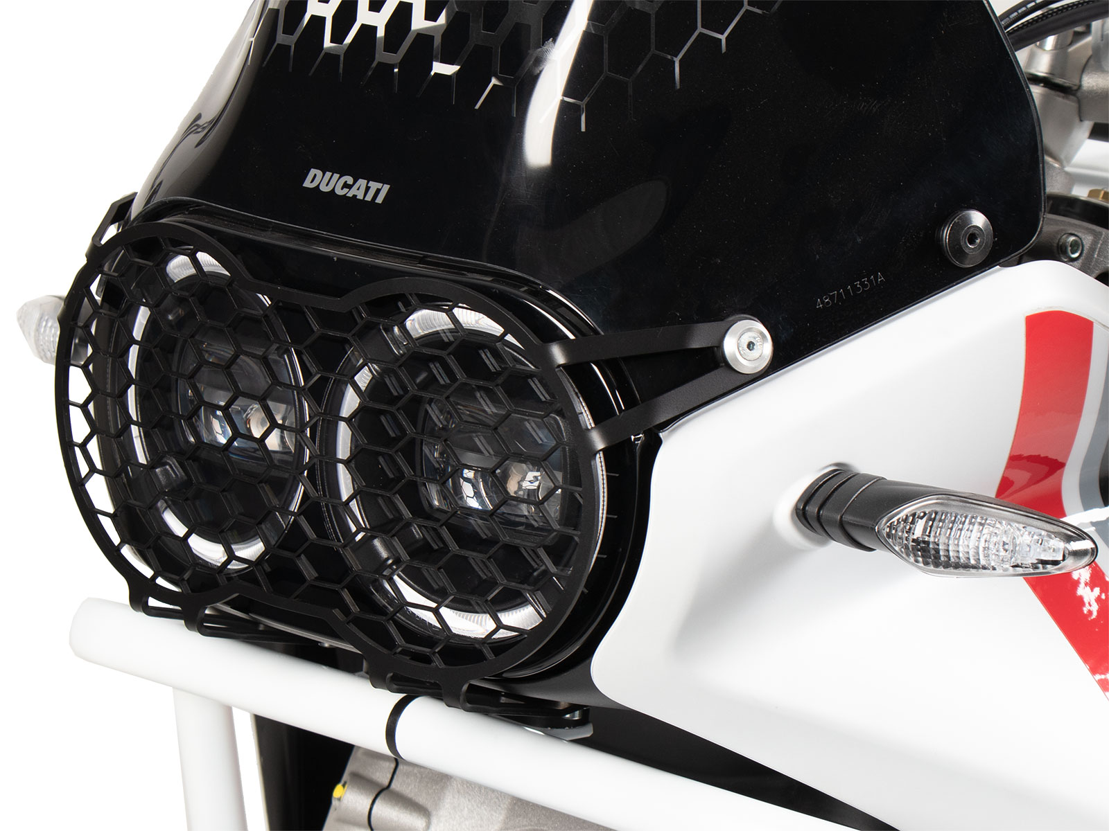 Grille de protection des feux noire pour Ducati Desert X Rally (24-) Hepco & Becker