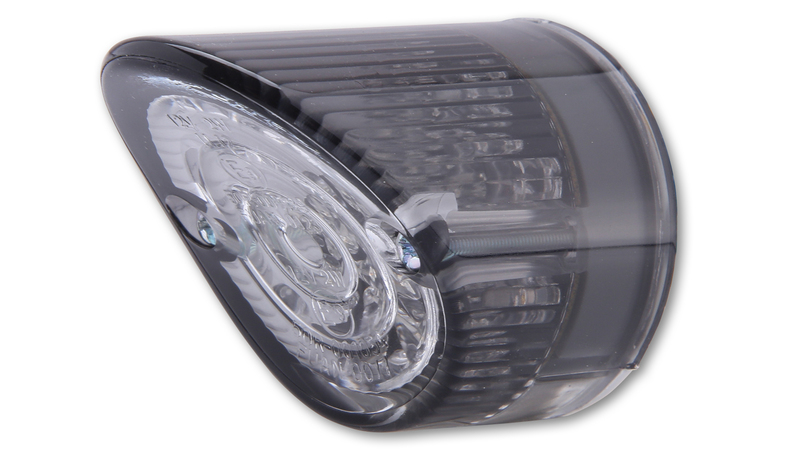 Feu arrière HIGHSIDER smart NOSE LED, lentille gris fumé/clair